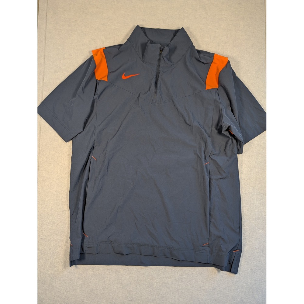 Nike Coaches Jacket Mens XL Navy Blue Short Sleeve Golf Windbreaker Excellent